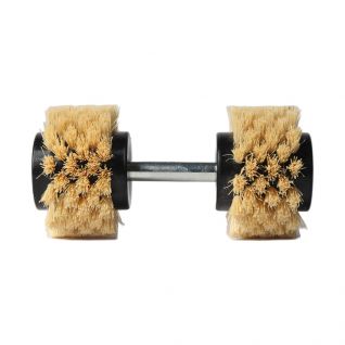 cotton spinning machine double head cleaning sisal brush vendor spinning machine cleaning brush terminal factory textile spinning machine brush 