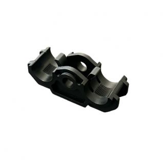 Pressure saddles for textile combing machine parts