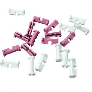 Textile Double-sided spacer for spinning machine parts